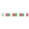 Beistle; Beistle 12ft. Red, White & Green Arcade Garlands, 2ct.; Category:Streamers & Garland; Image:4